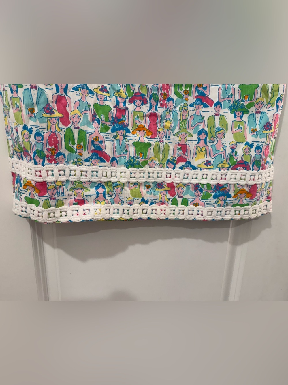 Lilly Pulitzer Multicolor Printed Crochet-Trim Mini Skirt - Picture 3 of 7
